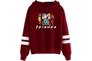 PANOZON Sudadera Friends Serie para Mujer Chaqueta Deportiva con Capucha Mangas Largas Estilo Casual Adolescentes