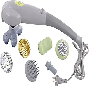 TOPHAVEN Magic Massager Heavy Duty Complete Body Head Neck Shoulder Back Leg Foot Joint Pain Relief & Fat Reduction Joint with 7 Attachment