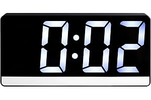 Shengxi Digital Väckarklocka med LED-display Batteri/USB Sängklocka Hem Bordsklocka Digital Klocka med System 12/24 Timmar Rö