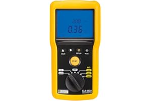 Chauvin Arnoux CA6522 Testgeräte Megohmmeter, digital, 250V-500V-1000V Gleichstrom, Cat IV, schwarz und gelb