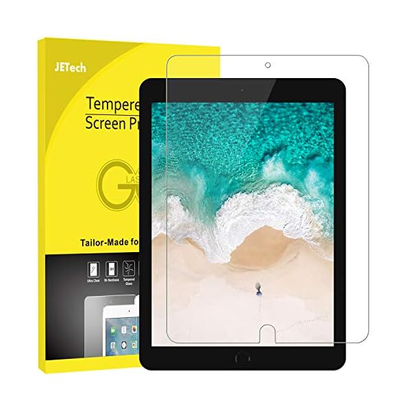 JETech Protector de Pantalla Compatible iPad Air 3 (10,5 Pulgadas Modelo 2019) y iPad Pro 10,5 (2017) Vidrio Templado