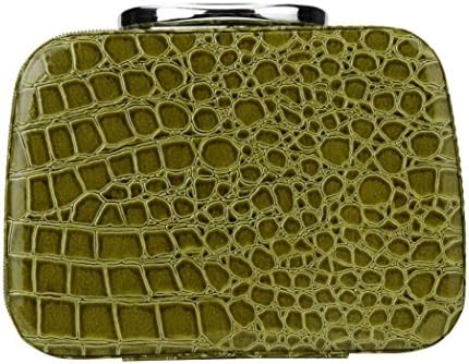 Makeup Bag Case, Lanowo Fashion Makeup Storage Leather Bag Case Jewelry Leather Box Travel Cosmetic Organizer green