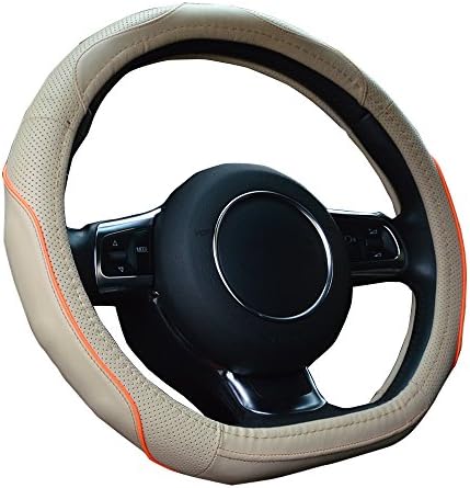 Maiku D style Auto Leather Steering Wheel Cover 15 Inch