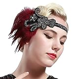 1920s retro Stirnband: geeignet für 20/30igerjährige Party, Gatsby Motto Party, retro Tanzball, Abschlussball und Halloween Kostüm.