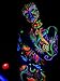Party Neon UV GLOW IN THE DARK Face Body Paint x 6 Disco Glow Dark Glow Pub