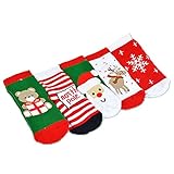 Viskey Baby Girls Christmas Infant Ballet Ballerina Socks Shoe packs Anti Slip