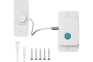 L.STARRYISLAND Kühlschrank Schloss mit Fingerabdruck, Schranksicherung Baby, Kindersicherung Ohne Bohren, Fenstersicherung Kinder, USB-Laden, Geeignet füR Haus und BüRo (Weiß)