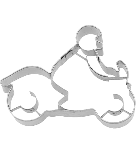 Motorrad-Keksausstecher Aus Edelstahl – Ca. 6,7 X 4,2 Cm, Für Kekse, Fondant & Marzipan-Dekorationen