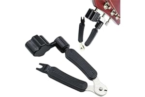 Fc'Noqgn Outil 3 en 1 pour remonter Les Cordes de Guitare, Pince coupante, Coupe-Fil et extracteur, Broche de Pont, manivelle de Guitare, Outils multifonctionnels pour réparer Les Guitares