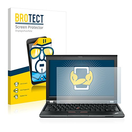 2x BROTECT HD-Clear Displayschutzfolie IBM Lenovo ThinkPad X230 Notebook Schutzfolie Folie - Klar, Anti-Fingerprint