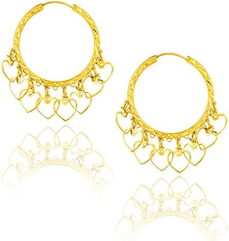Shining Jewel - By ShivanshShining Jewel 24K Traditional Gold Bali Earrings (SJ_1016)