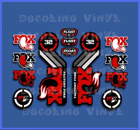 PEGATINAS FOX FLOAT 32 2015 HERETAGE DP1086 STICKERS AUFKLEBER DECALS 