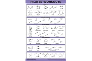 PALACE LEARNING QuickFit Pilates Workout Poster - Pilates Mat Work Exercises (Laminated, 18in x 27in), Study Room