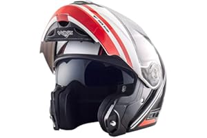 NOS NEW OWN STYLE KASK MOTOCYKLOWY NOS NS-8 FLIP UP, SM, DYNAMIC RED