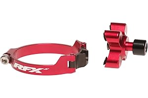 Rfx Fxla 10300 99RD lancio Contol Honda CR250 97 – 07 CRF250/450 04 ≫ on Kawasaki KXF250/450 06 ≫ su 01 – 08 Suzuki RM125 RM250 04 – 08 RMZ250/450 07 > on WP Factory 48 mm forchette da 56.4 mm, rosso