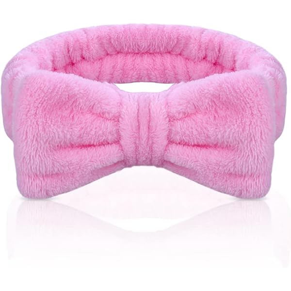 Stirnband & Handgelenkband Set Für Damen – Weiches Plüsch-Set Mit Einhorn-Motiv, 3-teilig (zum Waschen, Schminken, Yoga)