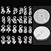 ROSENICE 24pcs 3D Nail Art Decoration Rhinestone Charm Dangle