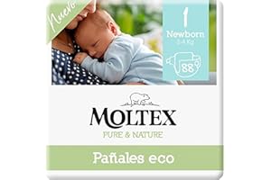 Moltex Pure & Nature Ökologische Windeln Größe 1 (2-5 kg) - 88 Windeln