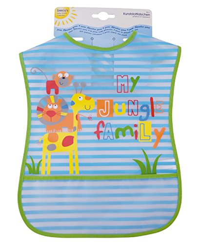 Bieco 38331079 Lätzchen Einfassung, circa 30 x 47 cm, grün - 2