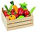 Produktbild cama24com Holzgemüse und Holzobst in Kiste von goki Kaufmannsladen Marktstand Tante Emma Laden mit Palandi® Sticker