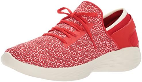 YOU By Skechers Women's You Inspire Slip-On Shoe, Red, 8 M US