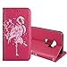 Produktbild Hülle Galaxy S9 Plus Flamingo Glitzer, Misteem Elegant Luxus Motiv Cartoon Anime Flip Klapphülle für Samsung Galaxy S9 Plus - Rote Rose