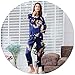 Produktbild AXIANQIPJS Sommer Pyjama Zweiteilige Paar Satin Pj Set Langärmelige Spinning Silk Home Service (Color : Blue, Size : Ms. M)