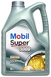 aceite 5w40 norauto Viscosidad 5W-40 Mobil Super 3000 X1 5W-40 -Lubricante Motor Automóvil, 5 litros