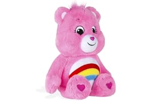 PIOUPIOU ET MERVEILLES Peluche Bisounours - TOUCALIN - Découvre Le Pouvoir Magique de Ton bisounours - Qui Adore Les câlins - Sert Le Fort Contre toi - 30 cm de Haut - Rose - A partir de 6 Mois - 16651