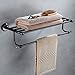 Produktbild GUHAIBO All Copper Plating Doppelschicht Handtuchhalter Schwarz Lila Gold Zwei Arten Wand Handtuchhalter Badetücher Handtücher Regale Lagerregal Haushalts Hotels Innen Anhänger Dekoration,A