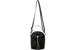 GYTFOG Cross Body Bag Women Travel, Sling Bag, Lightweight Festival Bag with Water Bottle Holder, Durable Crossbody Bags for Women, Perfect for Gym, Hiking, Beach and City Commute, Black