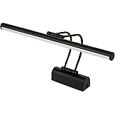 SekaTech Siyah Kasa LED Fl&uuml;t Resim Aplik | 6W | 3200K G&uuml;n Işığı | 35cm | Duvar Tipi Ayna/Tablo &Uuml;st&uuml; Dekoratif Işık | IP20 İ&ccedil; 