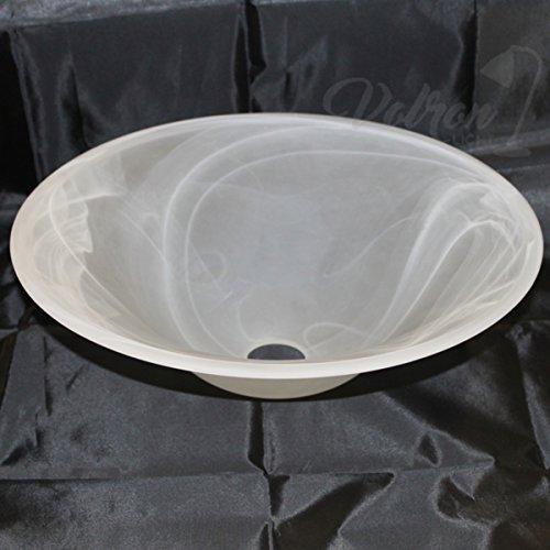 Lampenschirm Ersatzglas Leuchtenschirm Lampenglas Alabasterglas 360 mm E27 - 2