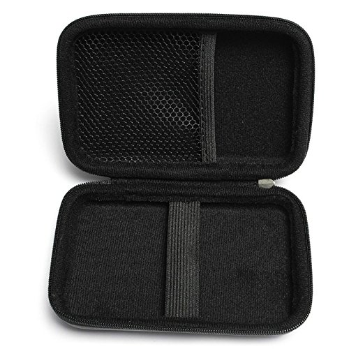 DaoRier Externe Festplattentasche Hardcase Schutzhülle 2,5″ Schwarz HDD Case für Fidget Hand Spinner Box 2.5 Zoll Festplatte Western Digital Seagate Toshiba Samsung - 5