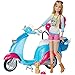 Price comparison product image Barbie Pink Passport Travel Doll with Scooter