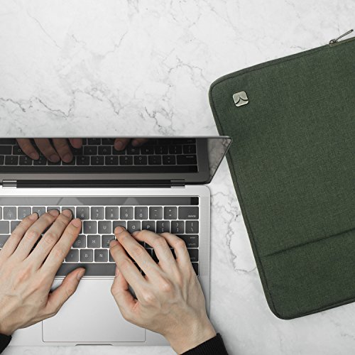 Caison 11.6 Zoll Wasserdicht Klassisch Laptop Sleeve Case Hülle Notebook Tasche Schoner Abdeckung Microsoft 12.3″ Surface Pro 4 / 12″ Surface Pro 3 / Apple 11″ MacBook Air (Militärgrün) - 5