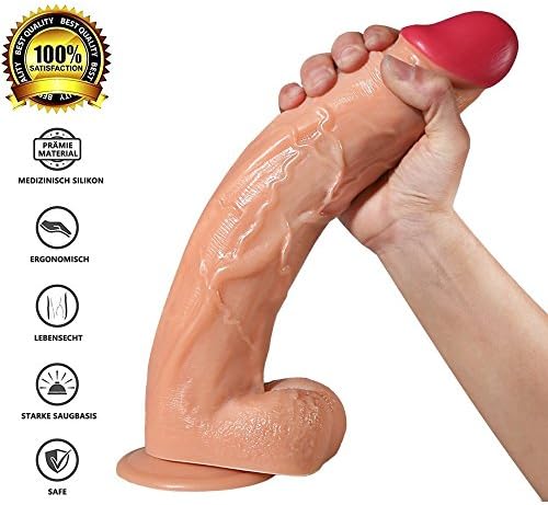 WWMLY 12.59 inch Realistic Skin Feel Magic Wand Skin-friendly Diameter 2.16 inch, Flesh