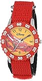 Disney Kids' W000084 Time Teacher Cars Stainless Steel Watch With Red Nylon Band