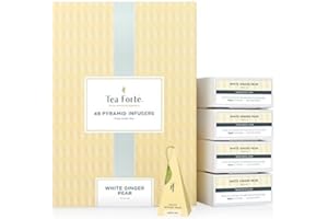 TEA FORTE TEA Fortè WHITE GINGER PEAR 40 Piramidi in scatola Tè Bianco Pera Zenzero