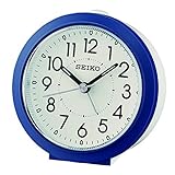 Seiko Wecker, Kunststoff, blau, 9 x 8.9 x 5