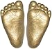 Basic Baby Casting Kit Materials (3D Handprint & Footprint Casts Kit) with Metallic Silver & Gold paint by BabyRice