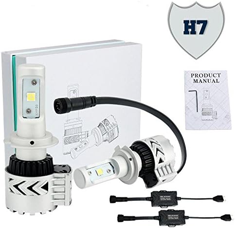 NIGHTEYE LED Headlight Fog Driving lamp white 72W 12000LM 6500K - 1 Year Warranty , H7