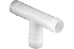 SMARTHOME 4mm Equal T Piece Vacuum Hose Joiner Tee Connector Push on Pipe Silicone Rubber