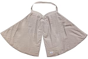 TINÉO - Voile D'allaitement - Cache Allaitement - Couverture D'allaitement - Léger - Respirant - 100% Coton (Gris)