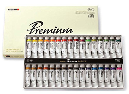 ECOMMERCER INC SHINHAN SWC Premium Grade artista professionista della vernice dell'acquerello impostata 32colors 15ml