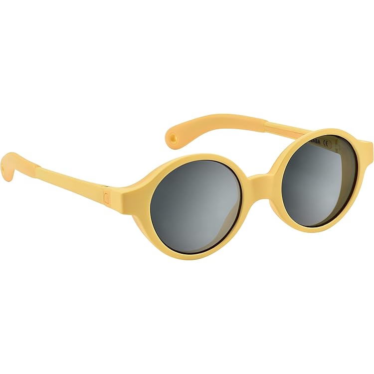 BEABA, Lunettes De Soleil Pour Enfant 2-4 Ans, Protection 100 Pour Cent UV - CAT 3, Protection Latérale, Confort Optimal, Branches Ajustables 360 Degré, Adapable à La Vue, RETRO Happy Baltic Blue