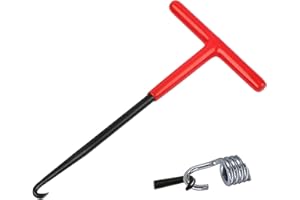 QTTRPCU Federspanner Motorrad, T-Griff Federhaken für Demontage von Auspufffeder von Motorrad Trampolin Fahrrad