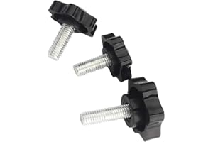 Yudesun Bloccaggio Maniglia Impugnature Vite Manopole - M10 Filettatura Maschio Plastica Testa a Stella Vite Mano Bloccaggio Dadi Manopola Impugnature Maniglia