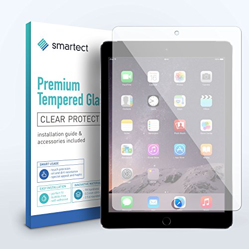 smartect® Panzerglas Displayschutzfolie für Apple iPad Pro 9.7 (2017) / Pro 9.7 / Air / Air 2 aus gehärtetem Tempered Glass • Gorilla Glass mit Härtegrad 9h • 0,33mm Ultra-Dünn • Abgerundete Kanten (2.5D) • Anti Fingerabdruck - 2