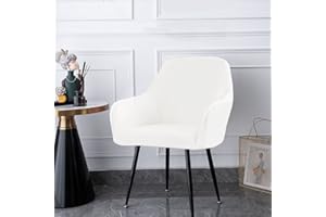VEAI Fodera Per Sedia Ufficio Sala Da Pranzo Cucina Moderne 1/2/4 Pezzi Coprisedia Copripoltrona Velluto Coprisedie Con Braccioli Elasticizzato Universale Copertura Sedie Poltroncina ( Color : C , Size : 4
